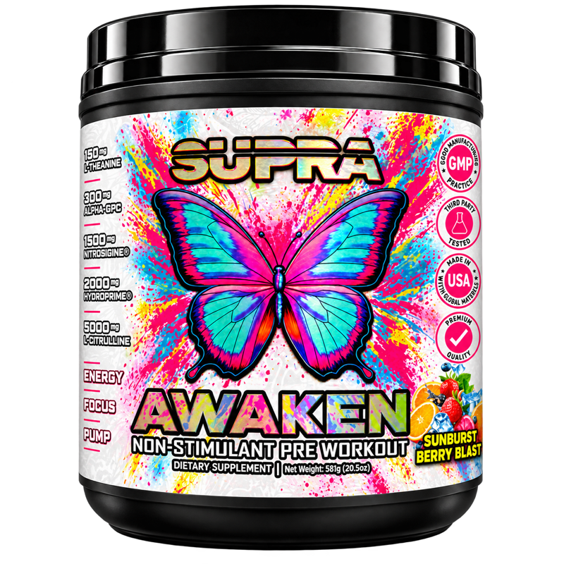 Supra Awaken non-stimulant pre-workout